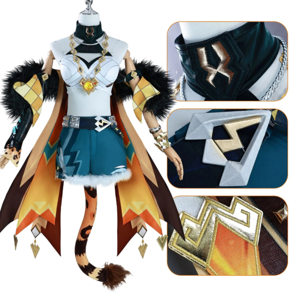 Genshin Impact Tiger Cosplay Kostuum - Afbeelding 3