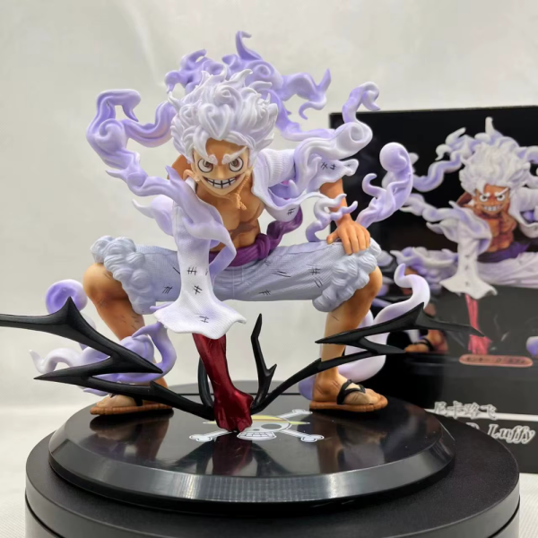 ⚡ Luffy Gear 5 – Nika Battle Edition (20 cm PVC Actiefiguur) - Afbeelding 4
