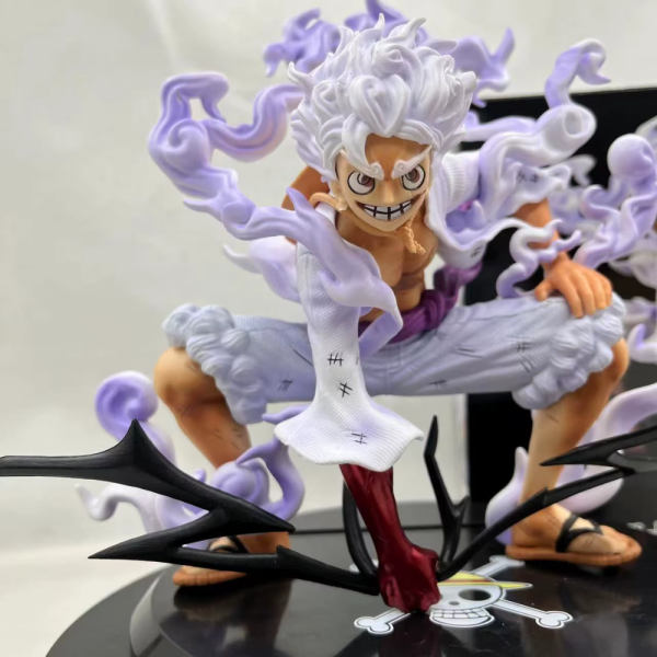 ⚡ Luffy Gear 5 – Nika Battle Edition (20 cm PVC Actiefiguur) - Afbeelding 5